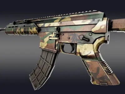 Assault Rifle 3D model purchase