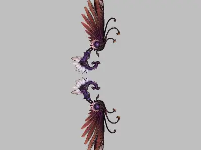 Custom Wing Low-poly 3D model
