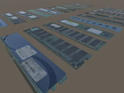 PBR RAM Units Low-poly 3D model