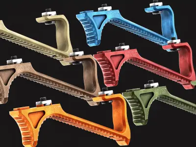UTG Ultra Slim Angled Foregrip M-LOK Low-poly 3D model