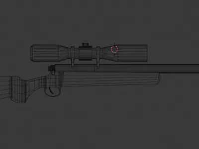 Sniper rifle 3D model