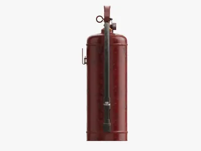 Fire extinguisher classes A and B 01 dirty 3D model