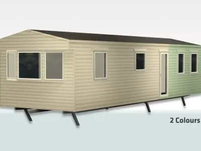 Static Caravan British ABI HORIZON Style UK Mobile Home Trailer Low-poly 3D model