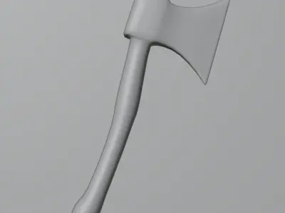 Viking Axe Low-poly 3D model