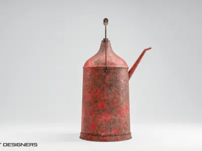 Old Oil Can Low-poly 3D model purchase