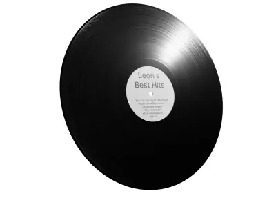 Vinyl Record Low-poly 3D model