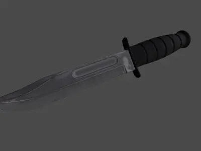 knife 5 Low-poly 3D model