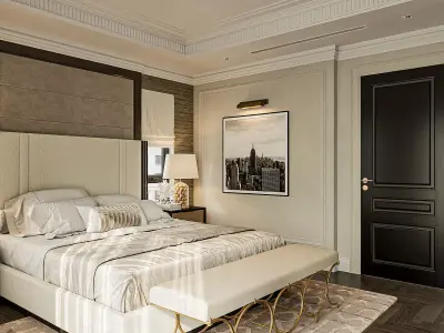 BedRoom NeoClassic 3D model