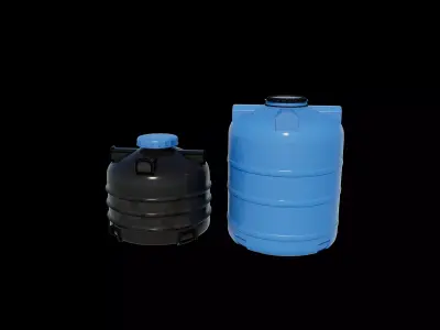 plastic water tank 04 3D model