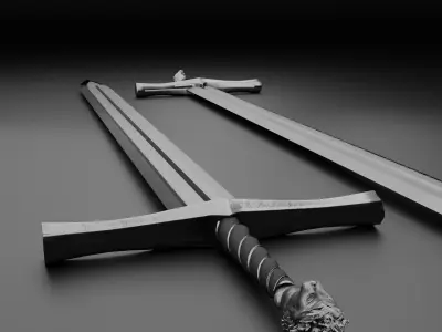 Lion Sword Low-poly 3D model