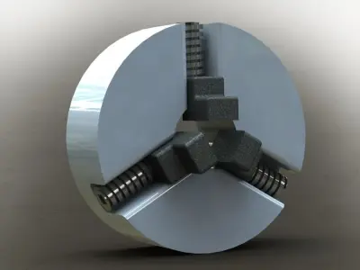3 Jaw independent Chuck Free 3D model