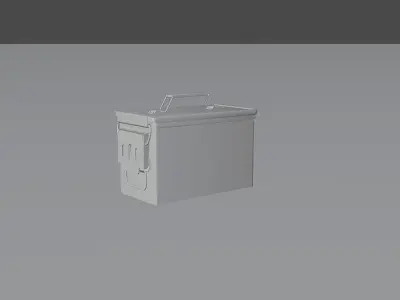 Ammo military Case for games and cg projects  Low-poly 3D model