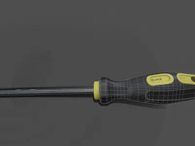screwdriver Free low-poly 3D model purchase