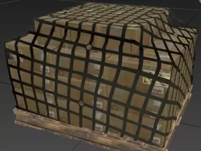 Airport Cargo Pack - 11 Models Low-poly 3D model