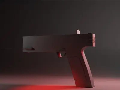 Low Poly Like Gun Free 3D model