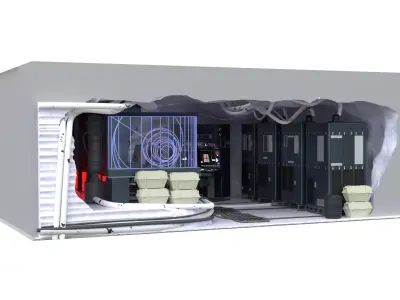 Set 3b Echo Base Control Room Ice side 1-6 scale Hottoys 3D print model