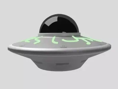 Alien spaceship 3D model purchase
