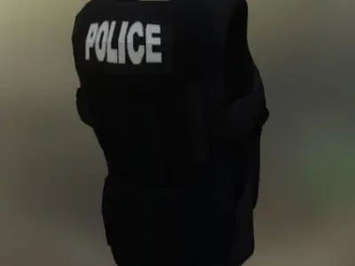 BULLET PROOF VEST Free low-poly 3D model