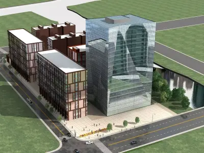 Office Building 3D model 105