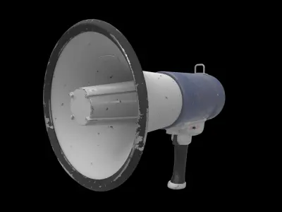 megaphone 3D model