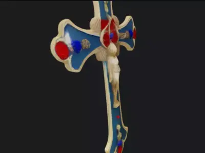 Orthodox Cross 3D Model 3D model