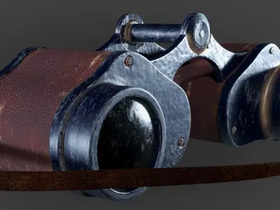 Retro Binocle 3D model