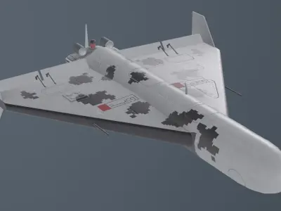 HESA Shahed 136 Low-poly 3D model