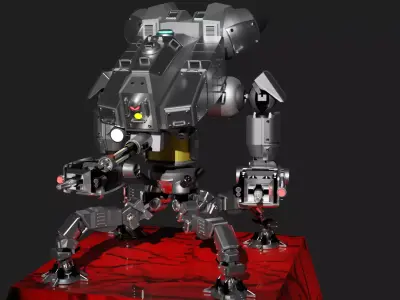 Robot Spider Mecha 3D Model Blend FBX OBJ 3D model