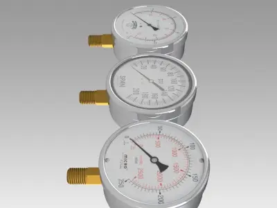 Pressure Gauge 3D model