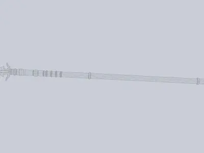 Dark spear Low-poly 3D model buy