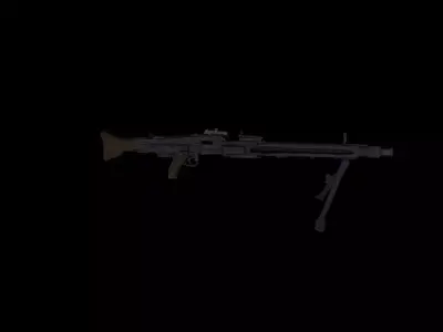 MG42 with firing song  3D model