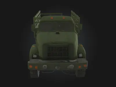 Military Cargo Truck  Armored Transport Vehicle Model 3D model by 3dart3d
