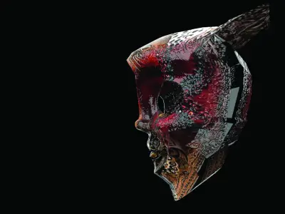 FACE MASK P02 Low-poly 3D model