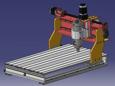 CNC engraving machine 3D model