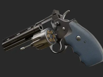 Colt Python Variant - Hpoly 3D model