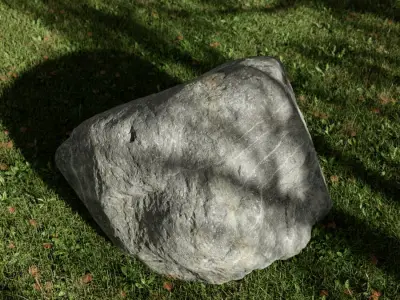  Pale Cool Toned Smooth Large Rock Boulder Model  purchase