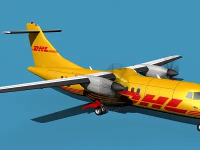 ATR-42-320 DHL Cargo 3D model