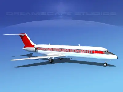 Douglas DC-9-30 Corporate 1 3D model