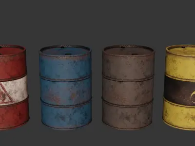 Industrial Cargo Pack Low-poly 3D model purchase