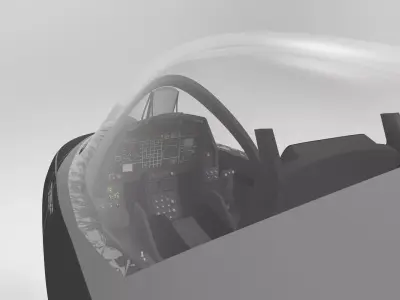 Stealth fighter jet 3D model