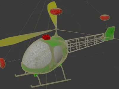 helicopter game 3D model