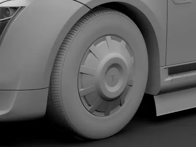 Tesla Semi 2020 wheel 3D model