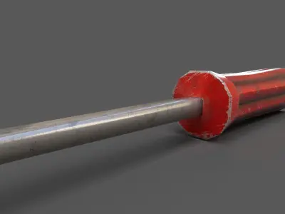 Screwdriver Low-poly 3D model