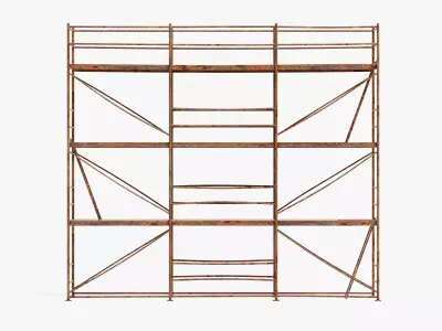 -Old Scaffolding V10- 3D model