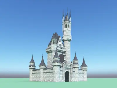 Medieval castle 3D model shop