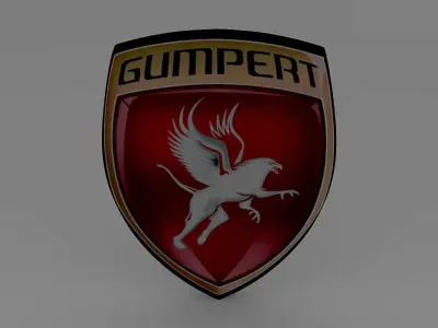 gumpert logo 3D model by Sergey