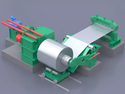Collection of Industrial Equipments 3D model