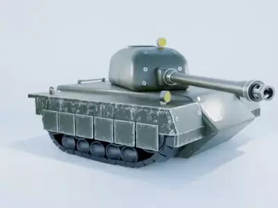 Tanks Low-poly 3D model