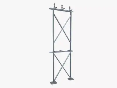 Electric Tower Low-poly 3D model