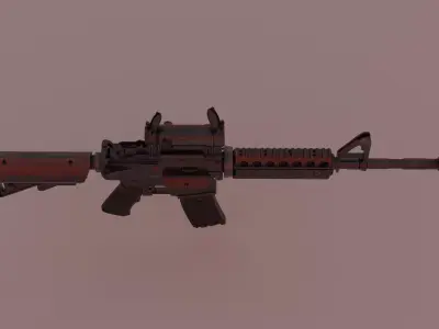 M4 Rifle model - Game Ready Free 3D model